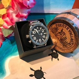 Men’s NIXON  stainless steel tidal beach watch